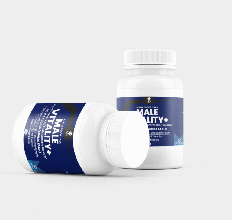 MALE VITALITY+ Bottle Mockup